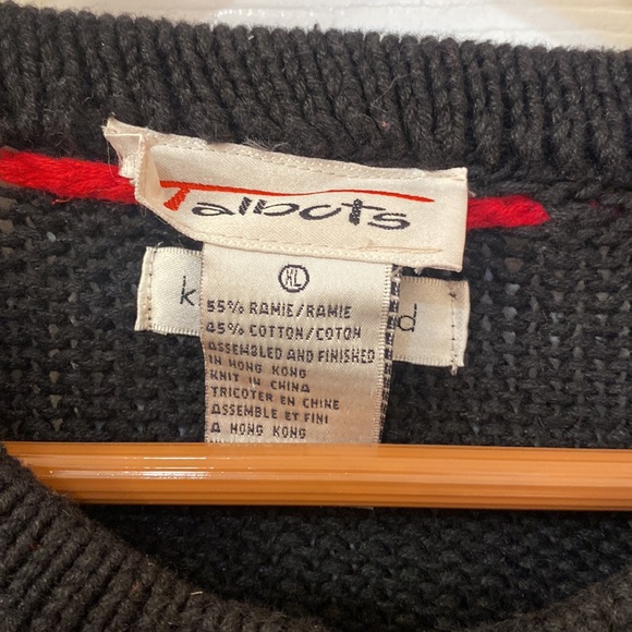 Talbots Vintage Christmas Sweater Knitted by Hand - Size XL - Picture 3 of 9